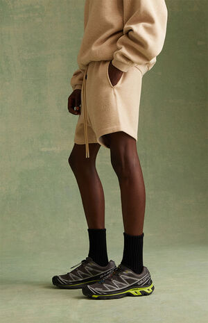 Gold Heather Sweat Shorts image number 4