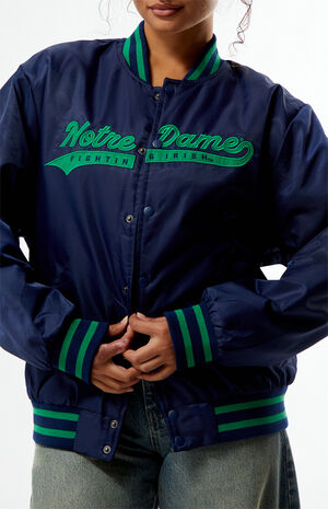 Notre Dame A-Game Varsity Bomber Jacket image number 2