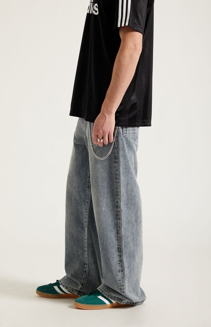 Pacsun Blake Extreme Baggy Jeans Chain Washed Gray | Pacsun