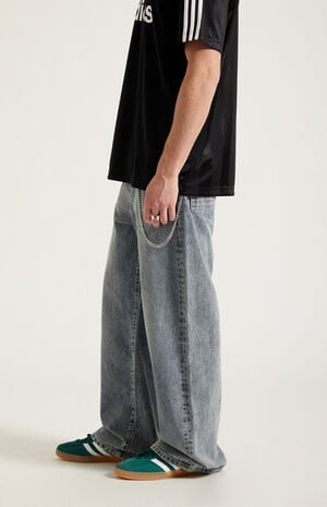 Blake Extreme Baggy Jeans Chain Washed Gray image number 3