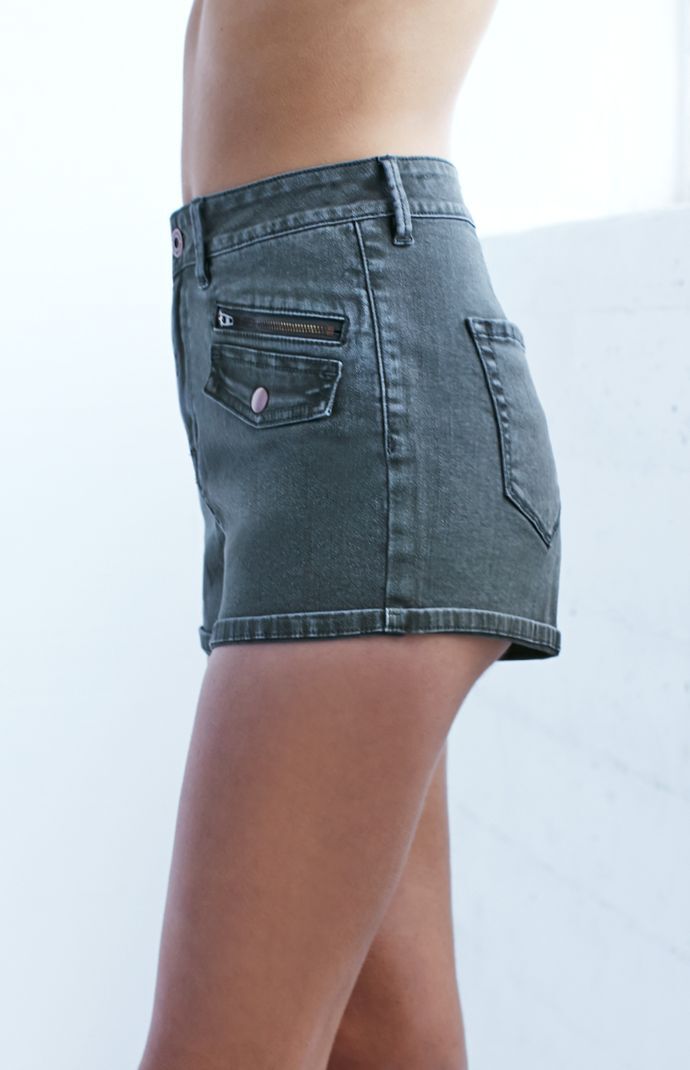 Bullhead Denim Co. Super High Rise Zipper Military Shorts at PacSun.com