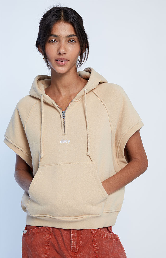 Short sleeve hoodie deals pacsun