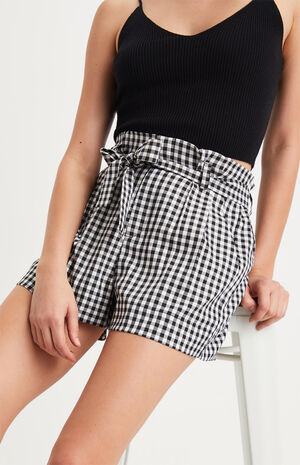 Paperbag Gingham Shorts image number 2
