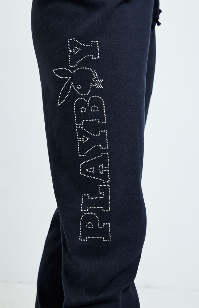 playboy sweatpants black