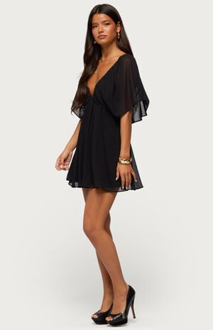 Rosalee Chiffon Babydoll Mini Dress image number 5