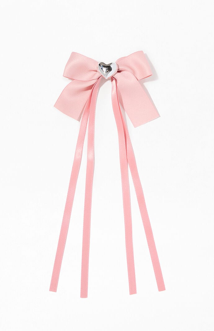 LA Hearts Puffy Heart Bow Hair Clip