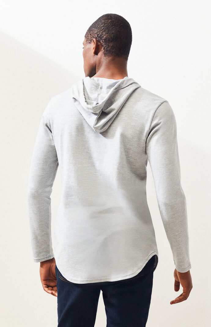 Leroy Hooded Long Sleeve Scallop T-Shirt