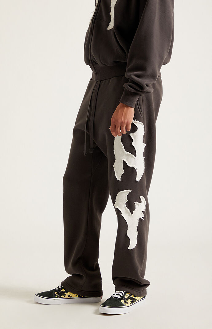 Pacsun NY Raw Applique Baggy Sweatpants