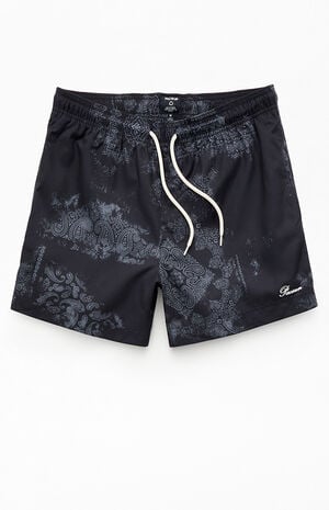Black Blotch Bandana Eco 4.5" Swim Trunks