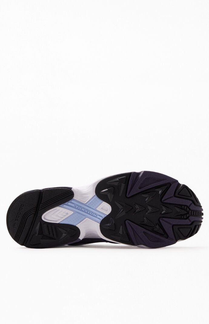 Adidas women's purple & white falcon sneakers discount