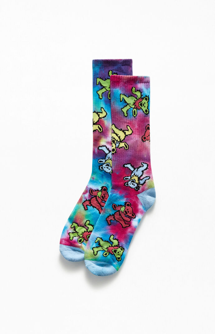 Tie-Dyed Grateful Dead Crew Socks