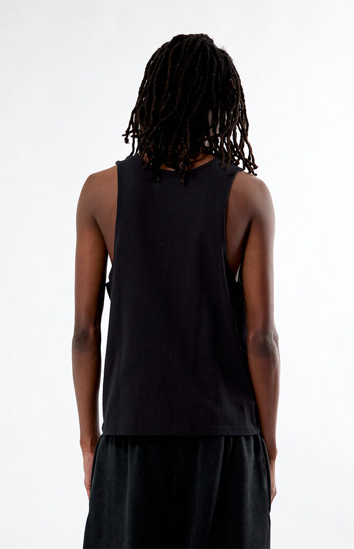 Pacsun Black Classic Ribbed Muscle Tank Top