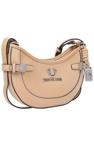 Blake Smooth Faux Leather Belted Hobo Bag image number 2