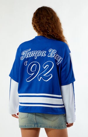 x NHL Tampa Bay Lightning Layered Long Sleeve Hockey Jersey image number 3