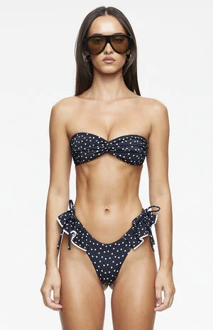 Polka Dot Elara High Cut Bikini Bottom image number 1