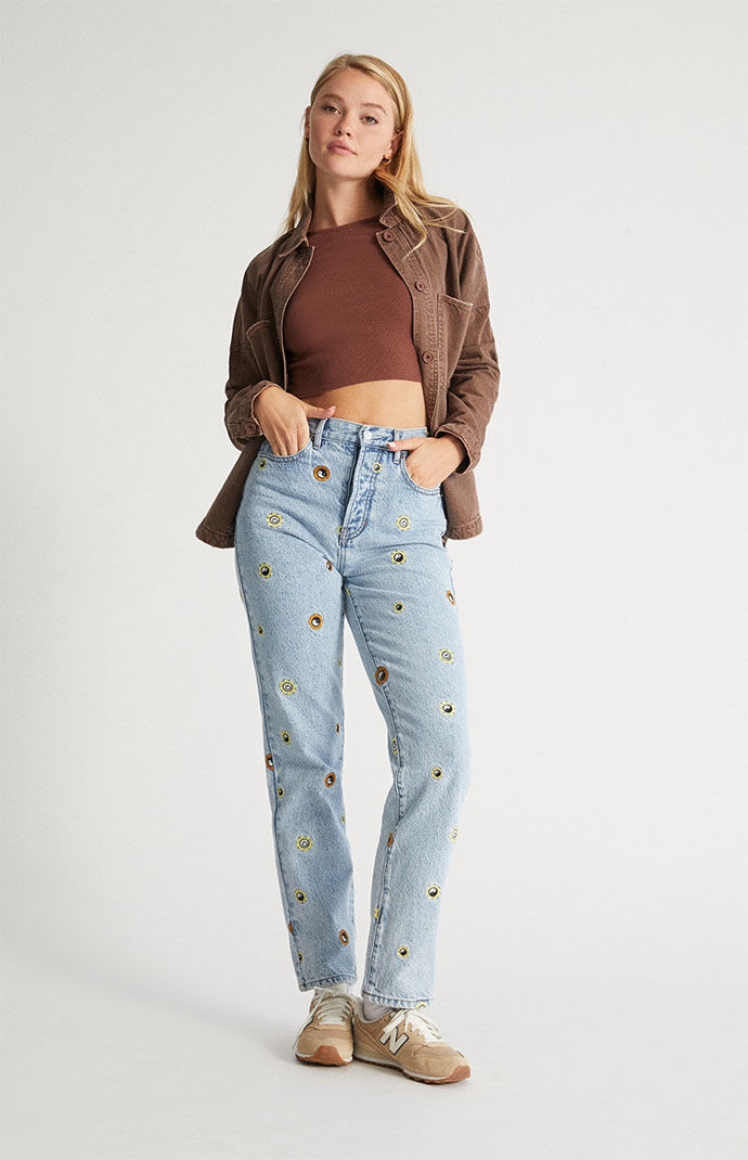 Pacsun embroidered jeans online