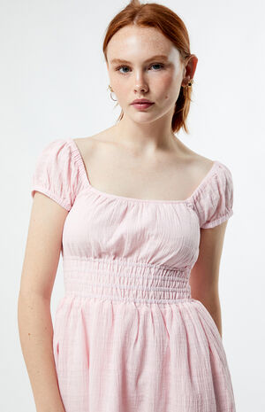 Washed Out Cap Sleeve Mini Dress image number 2