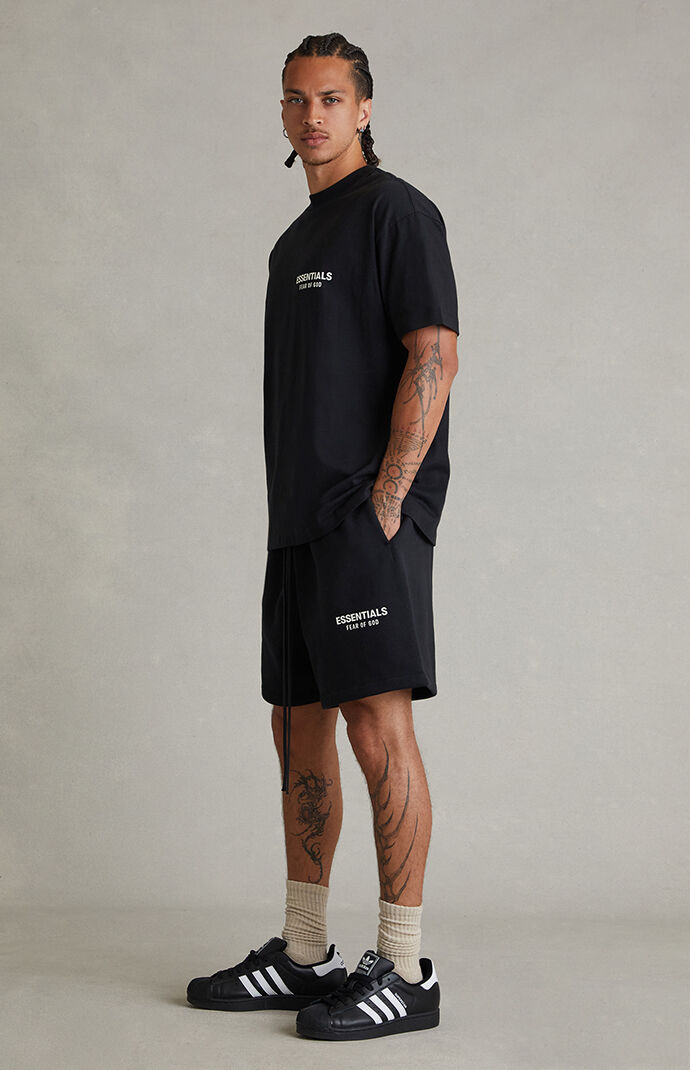 Fear of God ESSENTIALS Vintage Black Classic Sweat Shorts | Pacsun