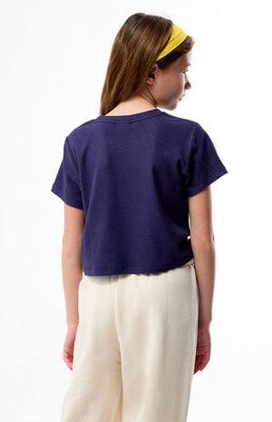 Navy Ribbed Skimmer T-Shirt image number 2