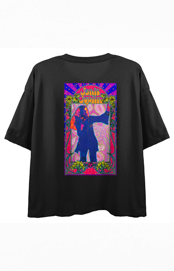 Janis Joplin Vibrant Poster Cropped T-Shirt | Pacsun