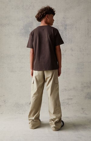 Tan Baggy Cargo Pants image number 5