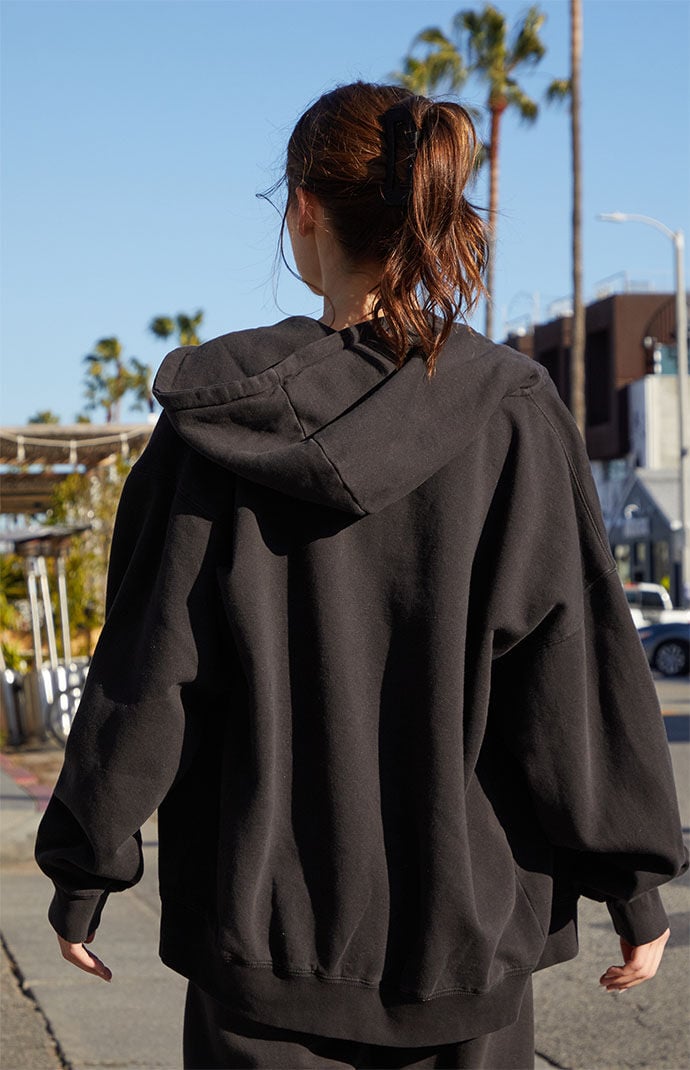 Black christy best sale hoodie zip up