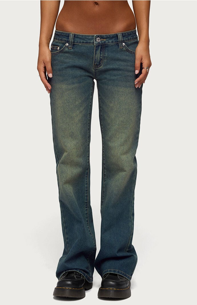 Edikted Moonie Low Rise Bootcut Jeans