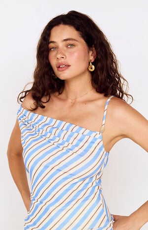 Sancia Striped Mesh Tank Top image number 2