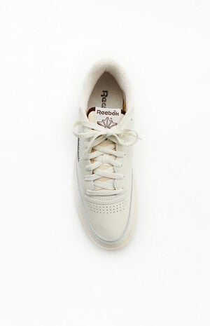 Cream & Brown Club C Vintage Shoes image number 5