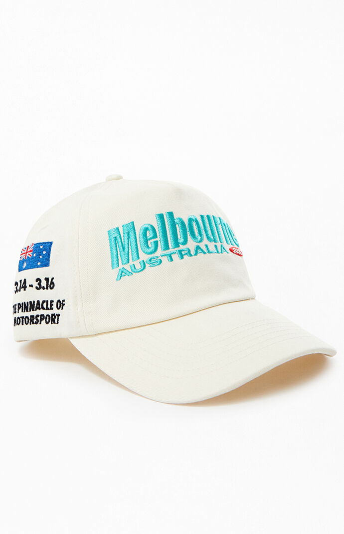 Formula 1 x PacSun Cream Melbourne Australia Southern Land Twill Snapback Hat