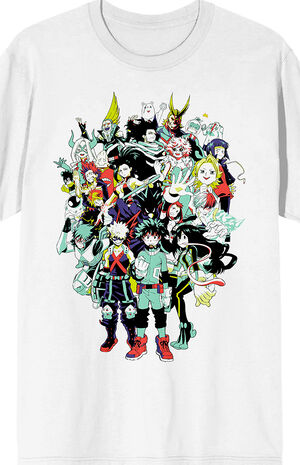 My Hero Academia Characters Anime T-Shirt My Hero Academia Characters Anime T-Shirt image number null