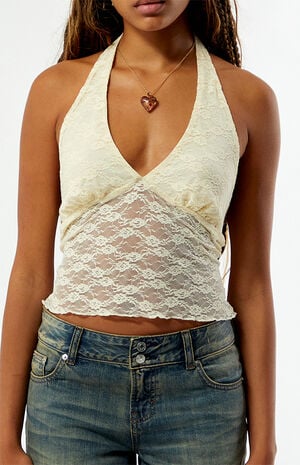 Lace Halter Top image number 2