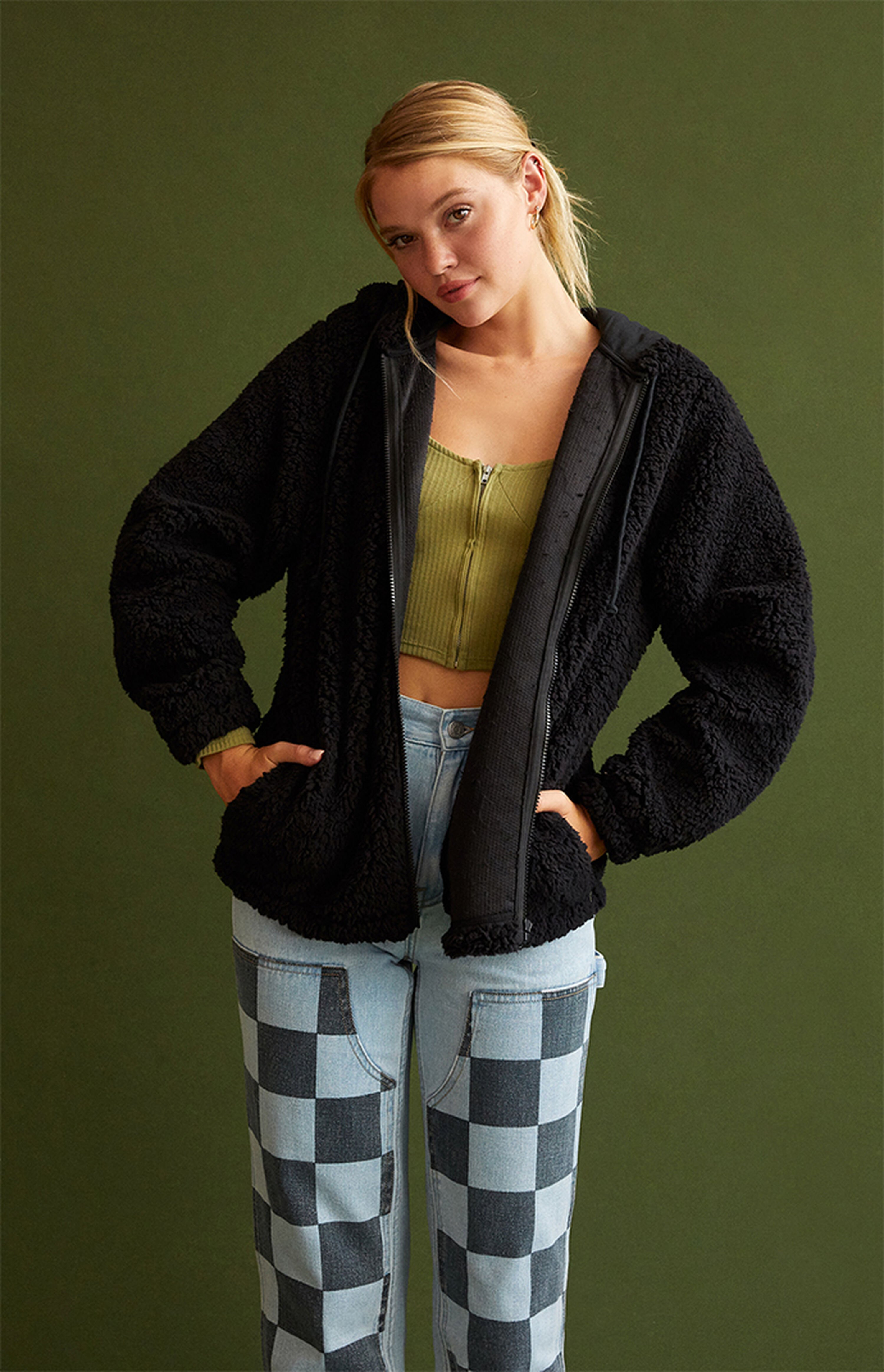 PacSun Royal Sherpa Hoodie | PacSun
