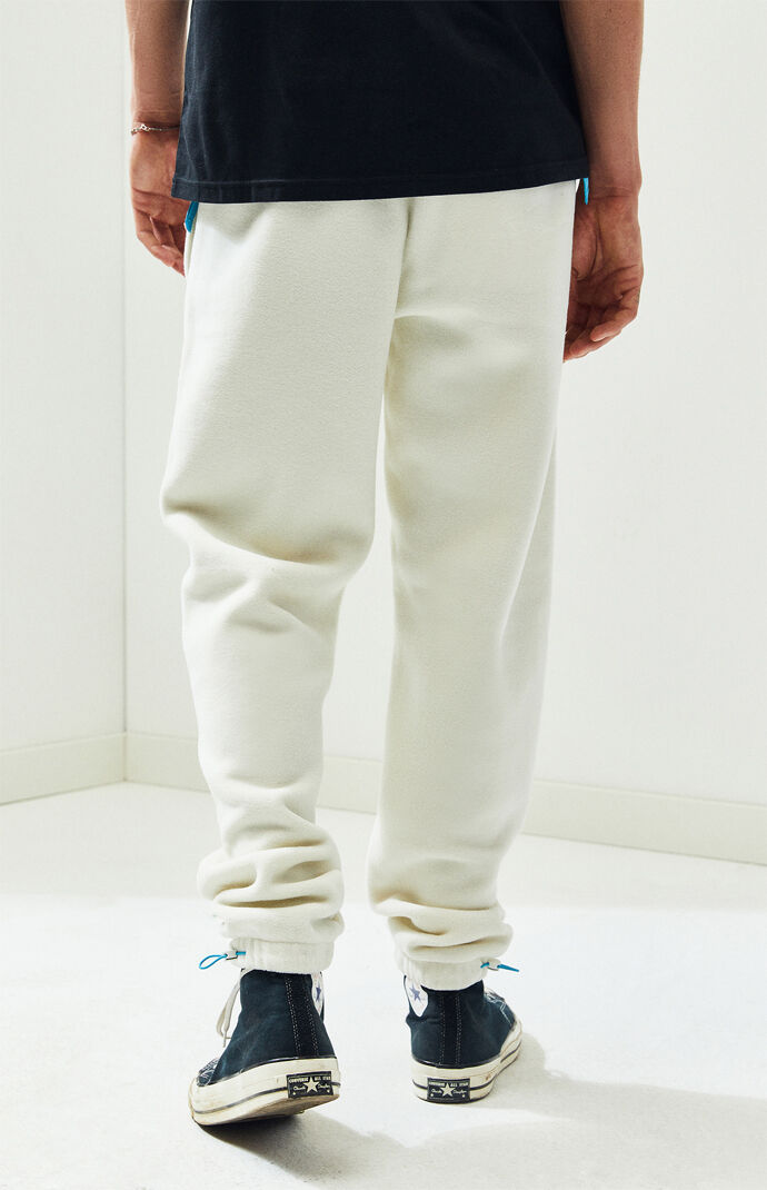 White Fleece Sweatpants