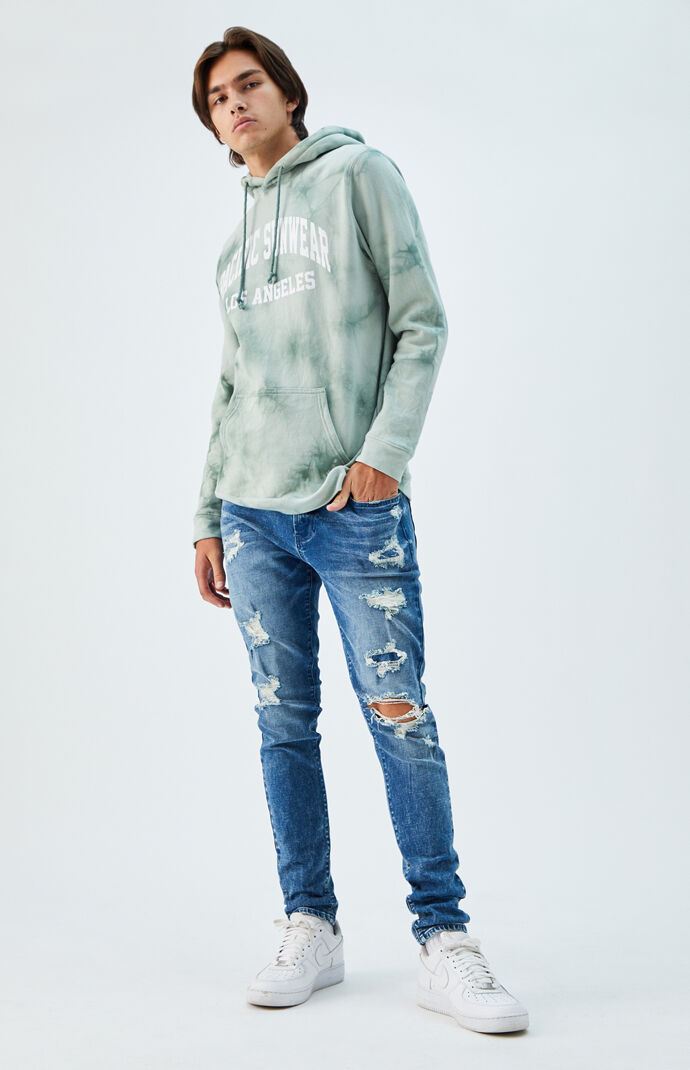 Medium Ripped Stacked Skinny Jeans