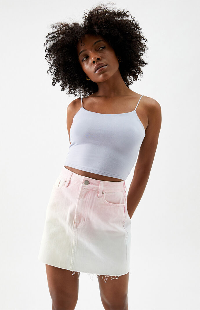 Pastel denim best sale skirt