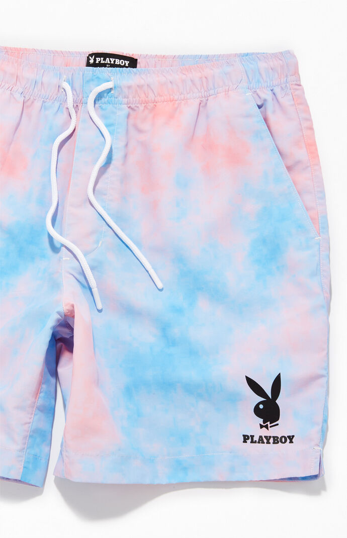 By PacSun Tie-Dyed Bunny Nylon Shorts