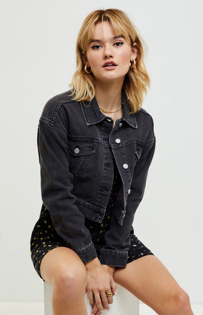 Tapered Cropped Trucker Jacket