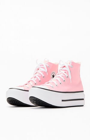 Pink Chuck Taylor All Star Lift Double Stack High Top Sneakers image number 2