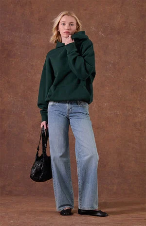 Zoe Low Rise Girlfriend Jeans Medium Blue Wash image number 1