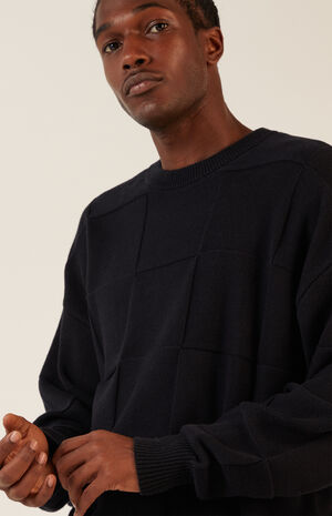 Tonal Checkerboard Jacquard Sweater image number 2