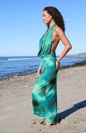 Kira Printed Cowl Neck Maxi Dress image number 3