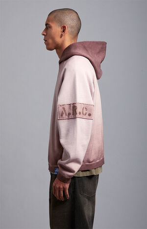 Taupe Rose Vintage Wash Heavyweight Oversized Fleece Hoodie image number 4