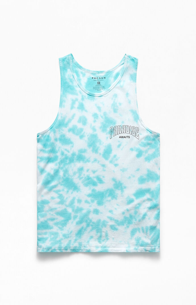 Tie-Dyed Paradise Awaits Tank Top