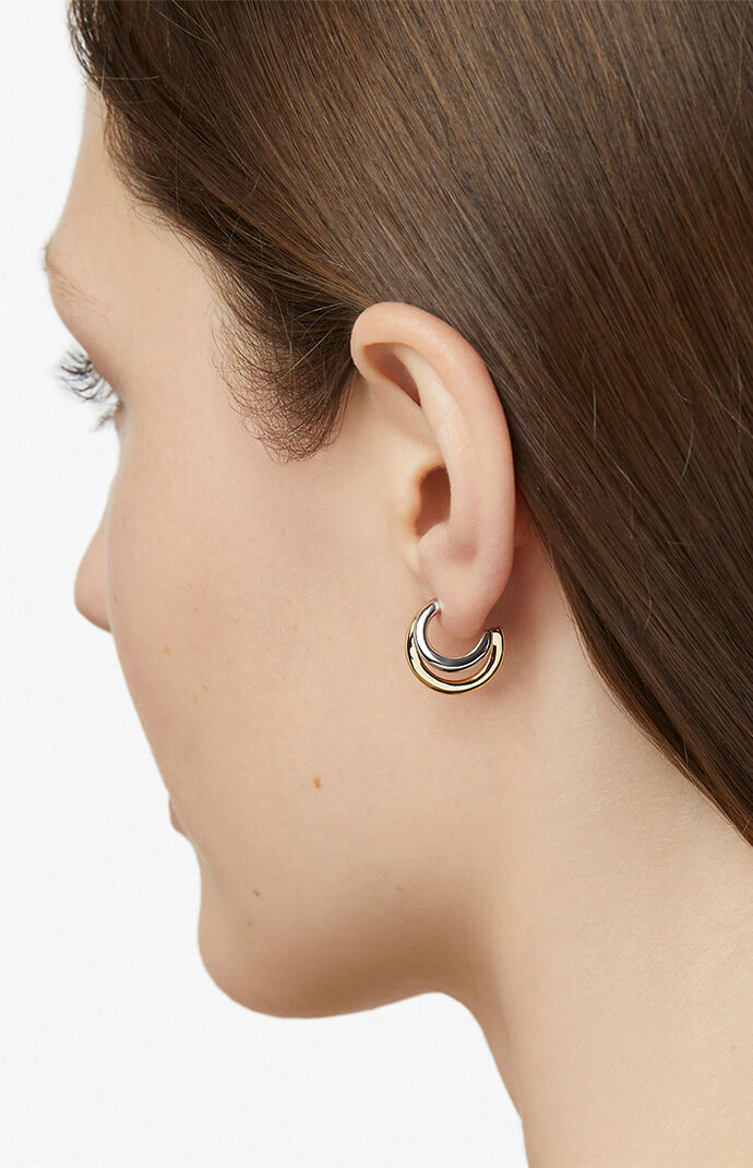 Ana Luisa Scarlett Two Tone Double Hoop Earrings | PacSun
