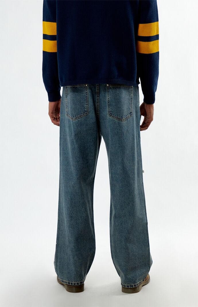 パンツ Baggy fit jeans 1981F Baggy Fit Jeans 1981M Monogram - Blue/Black – Feature