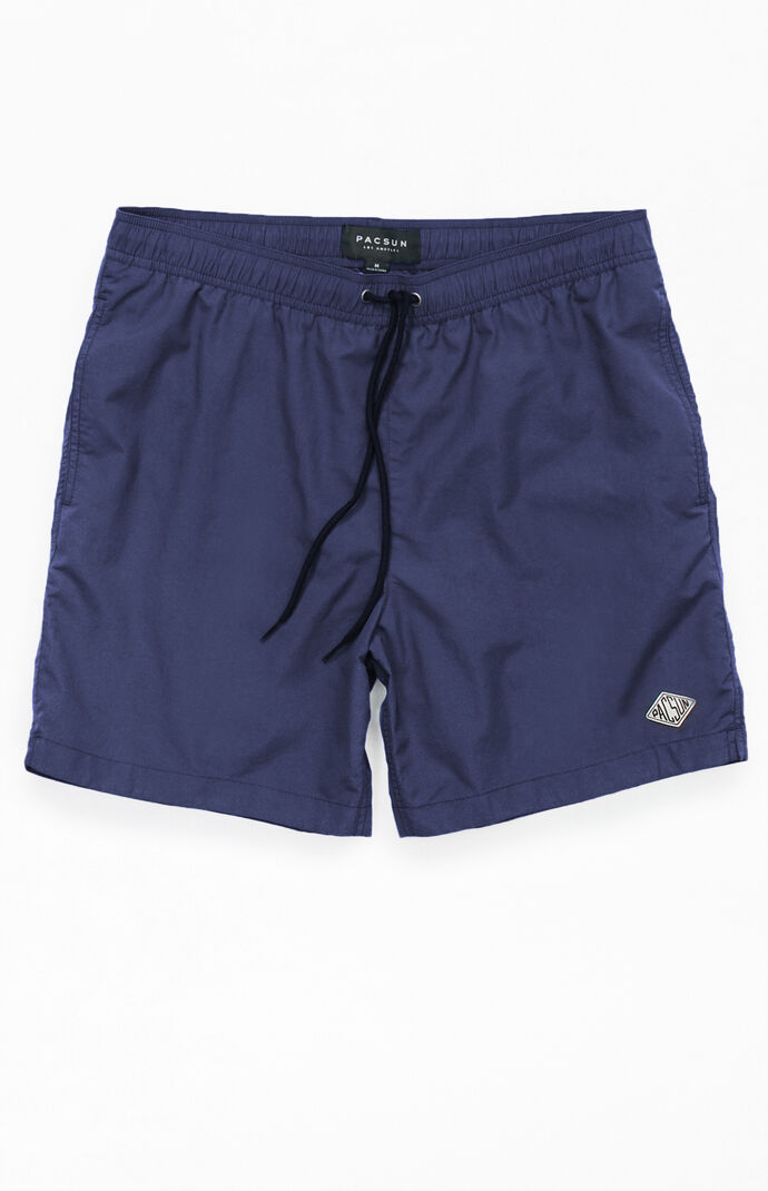 Solid 17" Swim Trunks