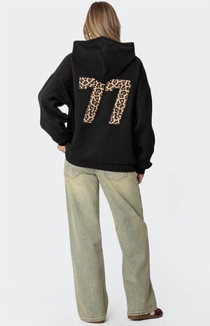 Edikted Leopard 77 Oversized Hoodie | PacSun