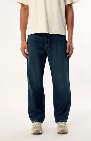 Logan Relaxed Straight Jeans Dark Indigo image number 1