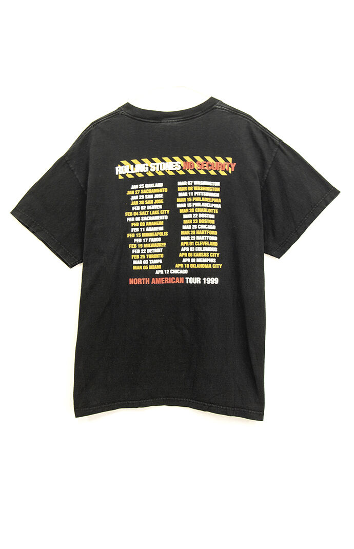 Upcycled Rolling Stones No Security T Shirt